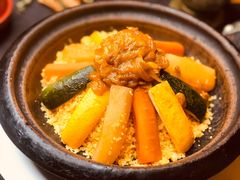 蔬菜couscous-Tajine Moroccan塔金摩洛哥中东餐厅