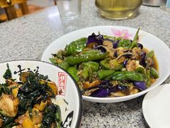 辣椒炒茄子-阿清嫂农家乐.黎窑烤鸡