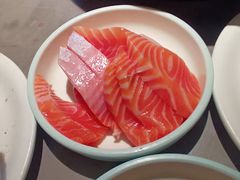 挪威三文鱼-伍棵星炭烤自助料理·烤鳗鱼(浦东食品城店)