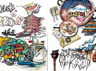 第十二节手帐课：日本主题改绘课2