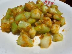 丝瓜炒咸蛋黄-天下客饭店(中山路店)
