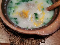 咸骨窝蛋菜心粥-南拳十三姨·潮汕砂锅粥(世纪金源店)