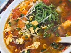 西红柿鸡蛋面-手擀菠菜面(西康路店)