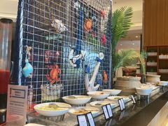 自助取餐区-亚龙湾希尔顿自助餐厅·海鲜·烧烤·沙滩BBQ·现场乐队