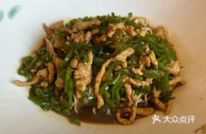 Green Pepper Shredded Pork Noodles (Dry Style)