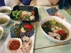 -蝶豆花蓝面条