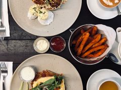 Crab Benedict-Five Oars Coffee Roasters Heritage