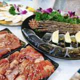 第一次见的蛋糕烤肉！