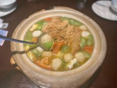 丝瓜鱼丸炖馓子-永安鱼庄·镇江菜(东吴路店)