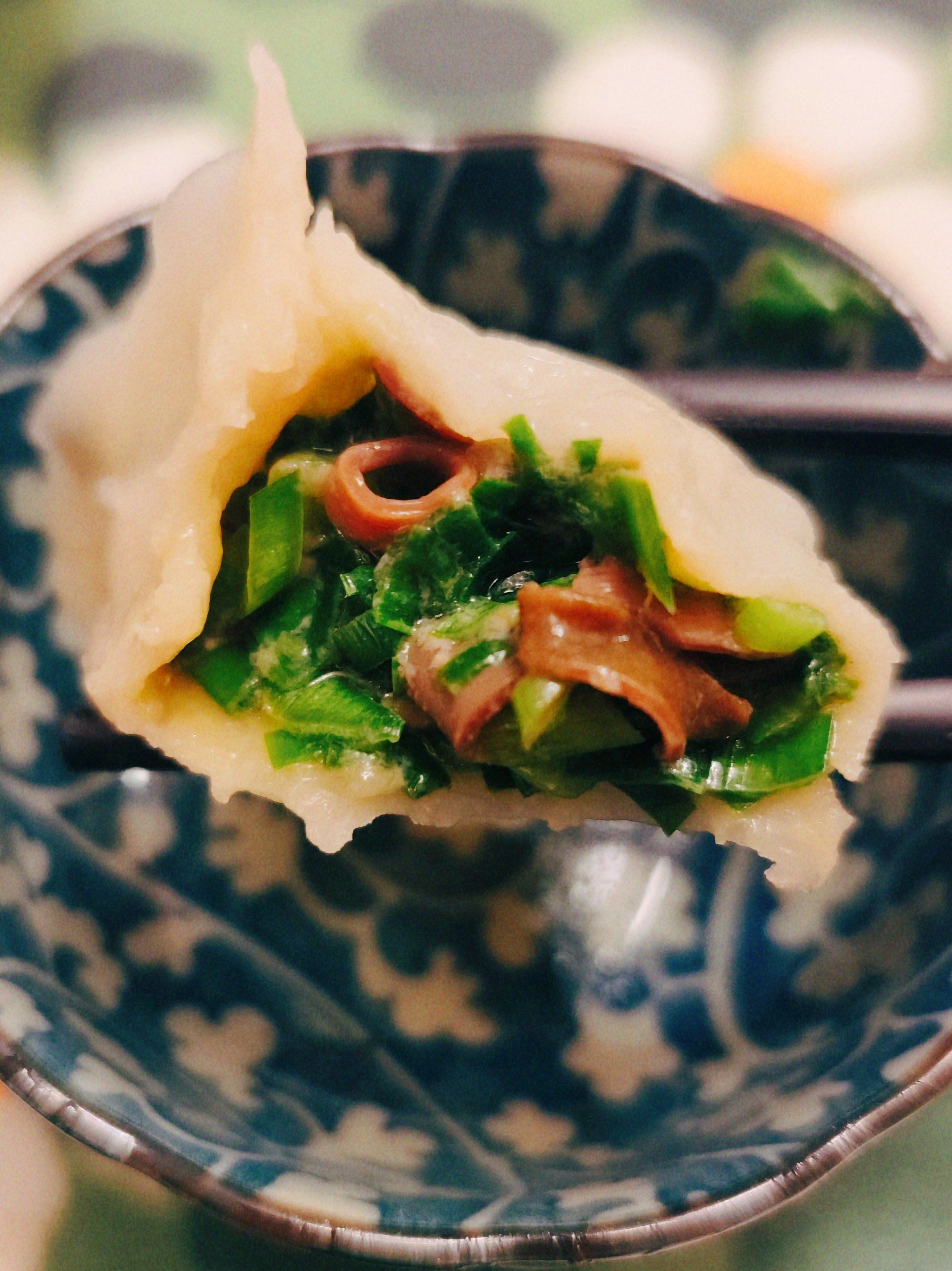 说海肠饺子是大连一绝应该不为过吧
日丰园的海肠水饺
已经改叫