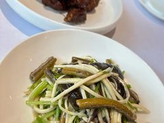 茭白炒现划鳝丝-玫瑰厅上海菜(兴国路店)