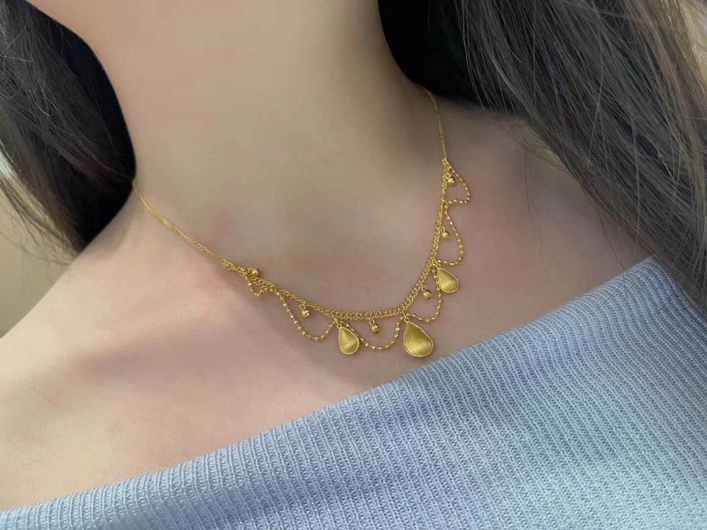 蕾丝水滴项链!真的太漂亮啦