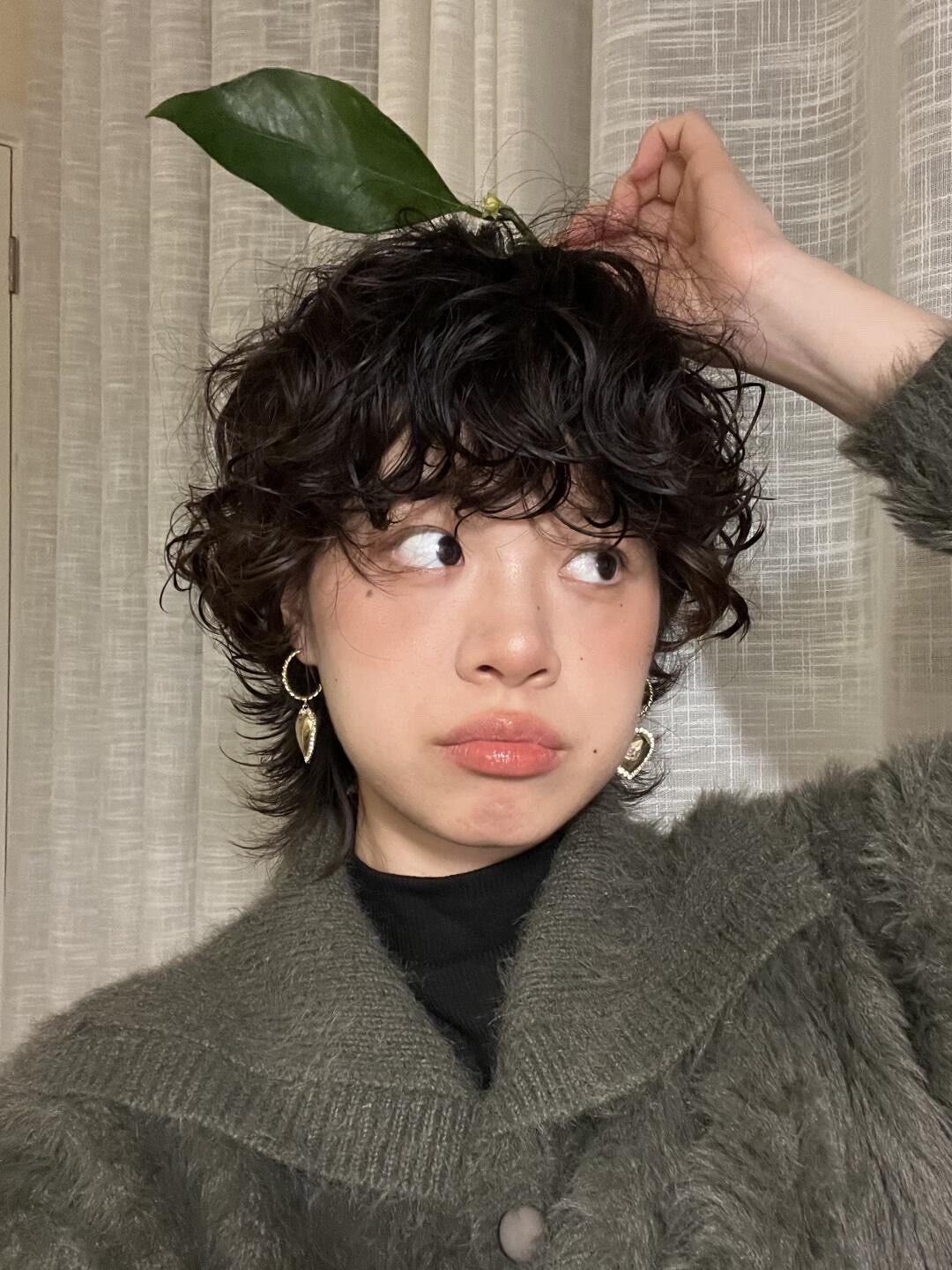 慵懒短发烫发