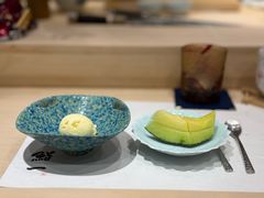 哈密瓜配冰淇淋-鮨一日本料理旗舰店(总店)