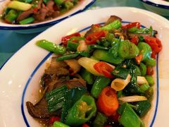 蒜苗辣椒腊肉-刘氏三和面馆