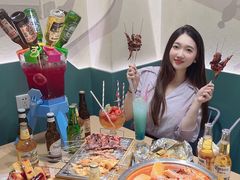 -街角等你.大连海鲜烧烤.经典铁板海鲜串(西安路店)