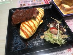 黑椒汁牛仔骨蛋包饭-阿飛冰室(下沙店)