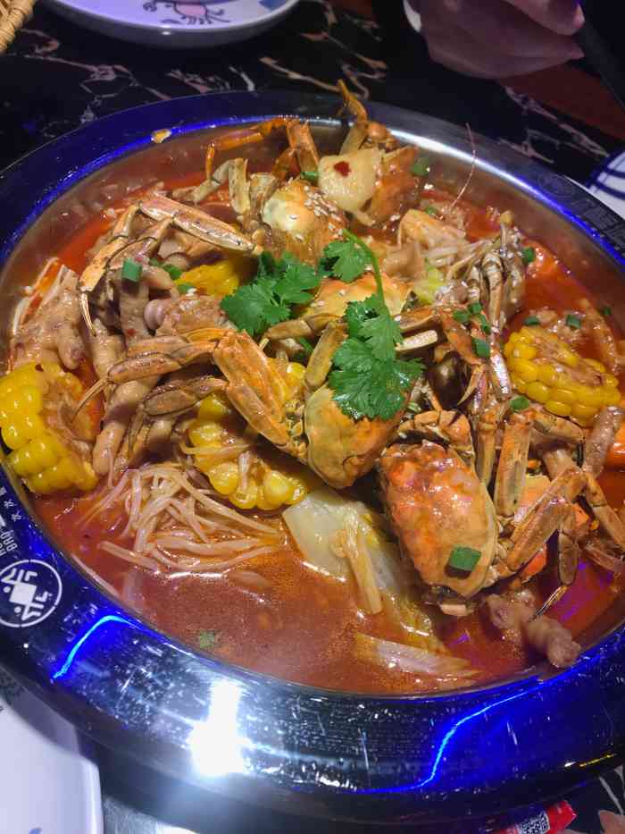 睦记蟹逅煲-"点了牛蛙的肉蟹煲,味道还可以,蛮入味的,.