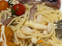 海鲜菇菌白汁烩意面-和平馆·地道港澳茶餐厅(西门口店)