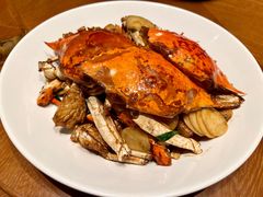 梭子蟹炒年糕-高佳庄·海鲜酒楼(东港店)
