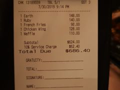 账单-OZONE 顶楼酒吧(香港丽思卡尔顿酒店)