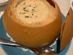 洋薏米烟熏肉忌廉面包汤-港丽餐厅(高德置地店)