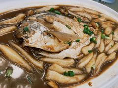 红烧鲳鱼面疙瘩-合家小菜餐馆(新诚花苑店)