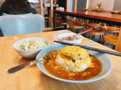 芝士牛肉汉堡咖喱饭-红小满休闲餐厅(十全街店)