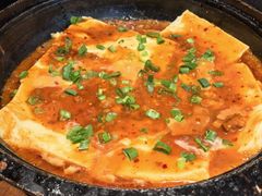 石锅蛋液豆腐-大同江朝鲜菜•长春地标美食(绿园吾悦广场店)