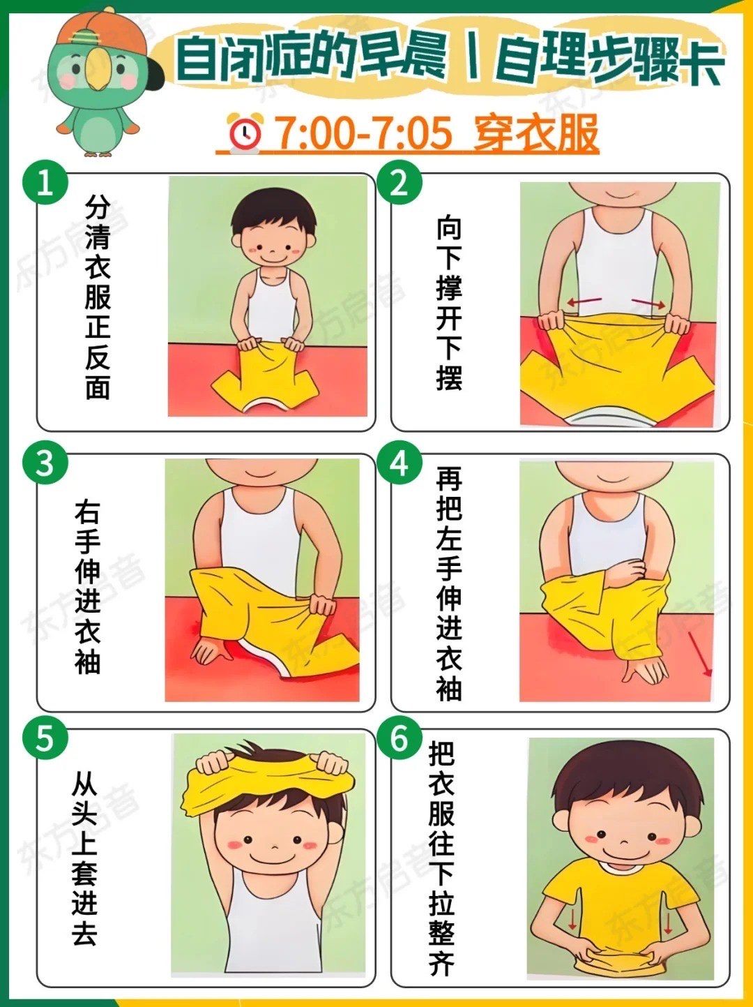 n拆解自闭症孩子早晨从起床穿衣,上厕所,吃饭的步骤,结构化教学𞂗