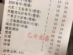 账单-禾绿寿司·定食·拉面·烧炸(喜荟城店)