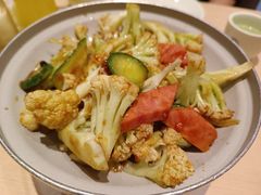 干锅有机菜花-吕氏疙瘩汤·海鲜新鲁菜(凯德mall新都心店)