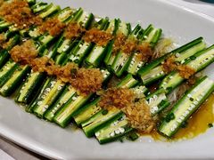 蒜蓉粉丝蒸秋葵-味+新京宴·烤鸭·北京菜(创意谷店)