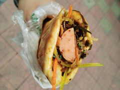 方酥锅盔夹火腿肠-南充方酥锅魁