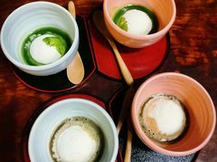 香煎绿茶配香草冰淇淋-蟹道乐( 新宿駅前店)