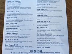 菜单-Fergburger(皇后镇店)