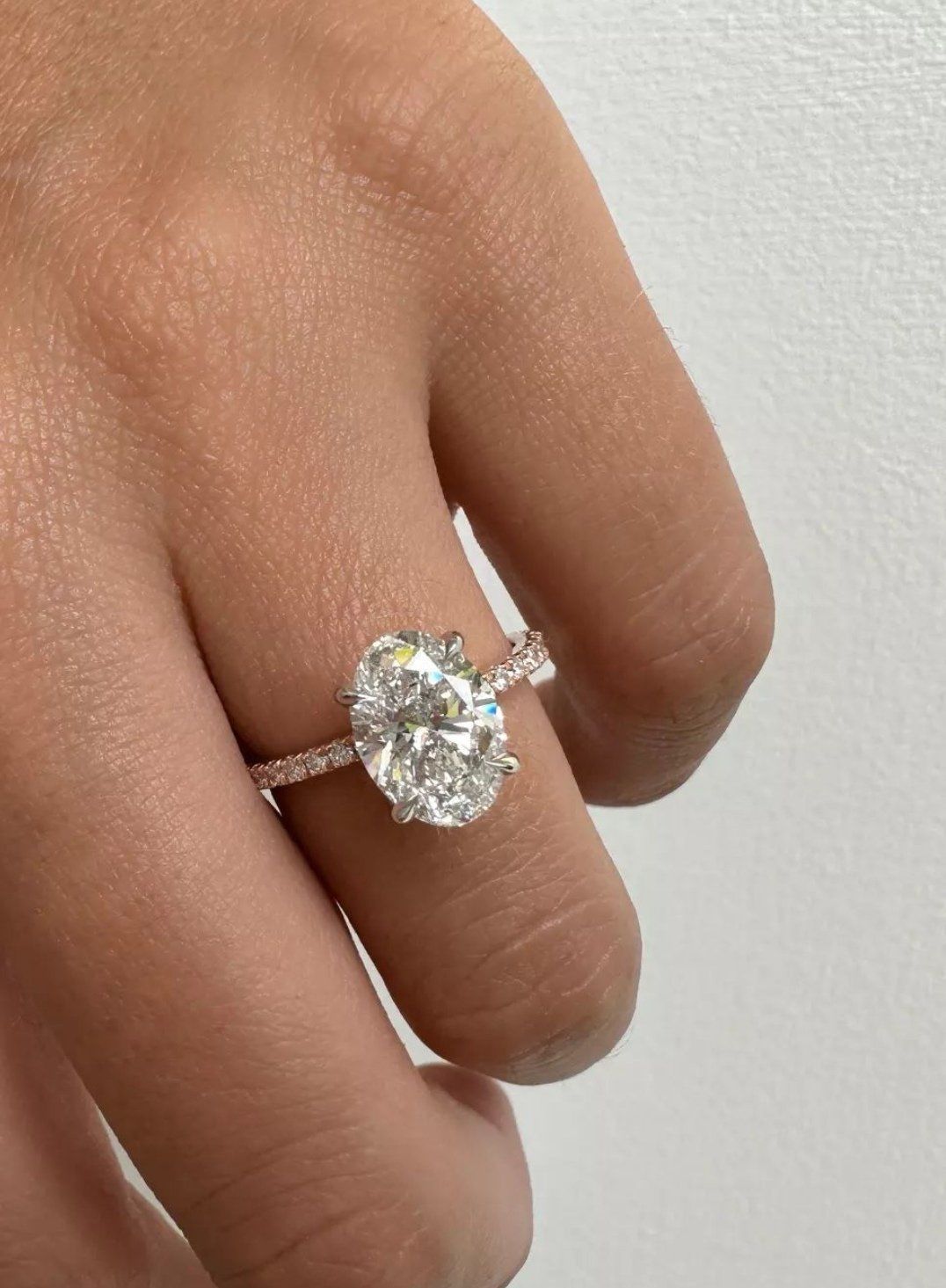 3克拉培育钻石椭圆钻戒