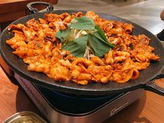 铁板章鱼五花肉-春熙台韩国料理·章鱼肥牛(西丽店)