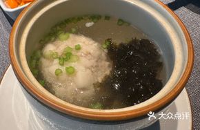 Pork Meatball Soup with First-Grade Purple Seaweed