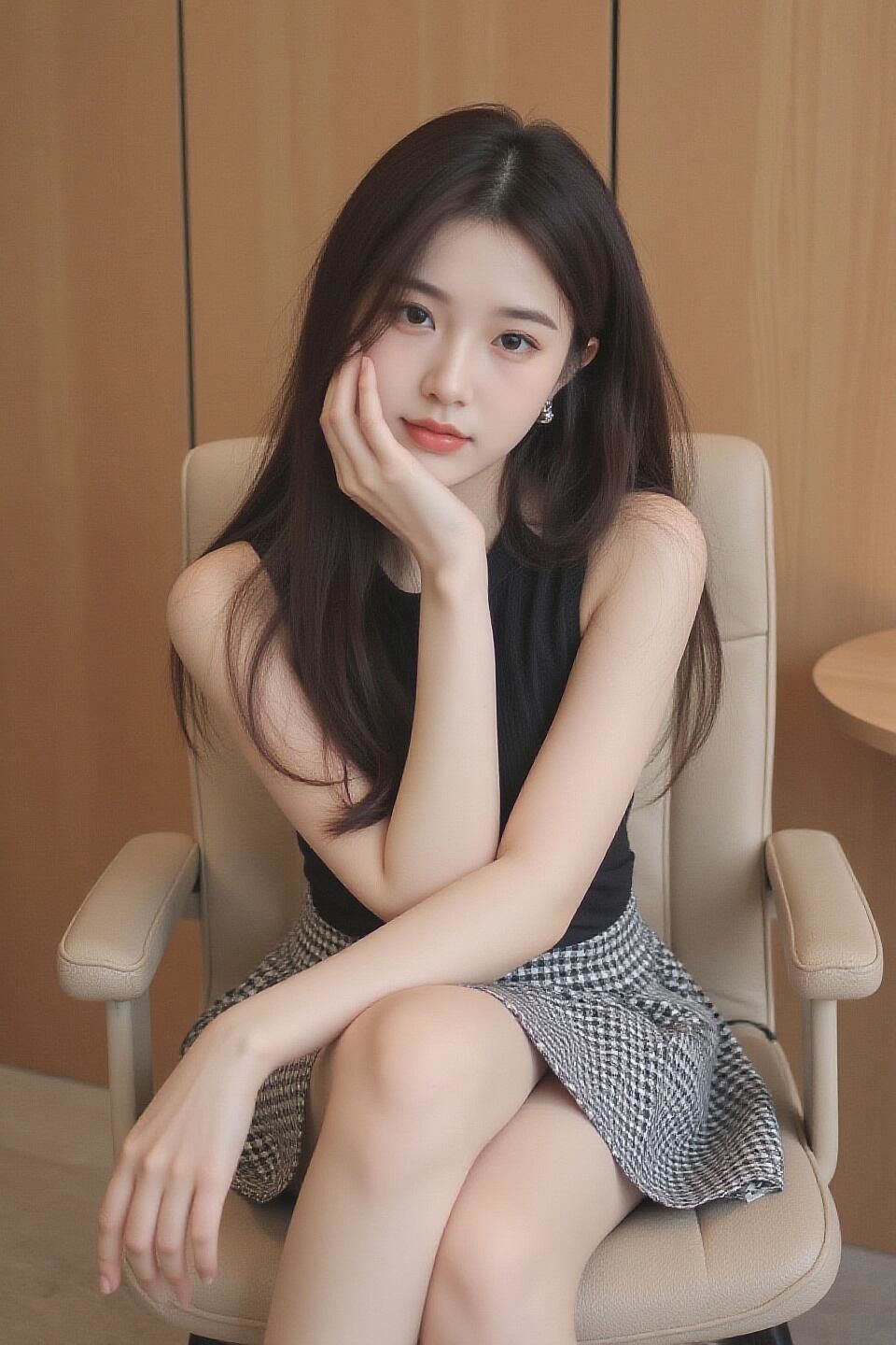 温柔长发少女