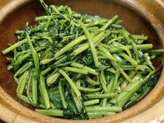 啫啫虾酱空心菜-熠盛粤味(永康路店)