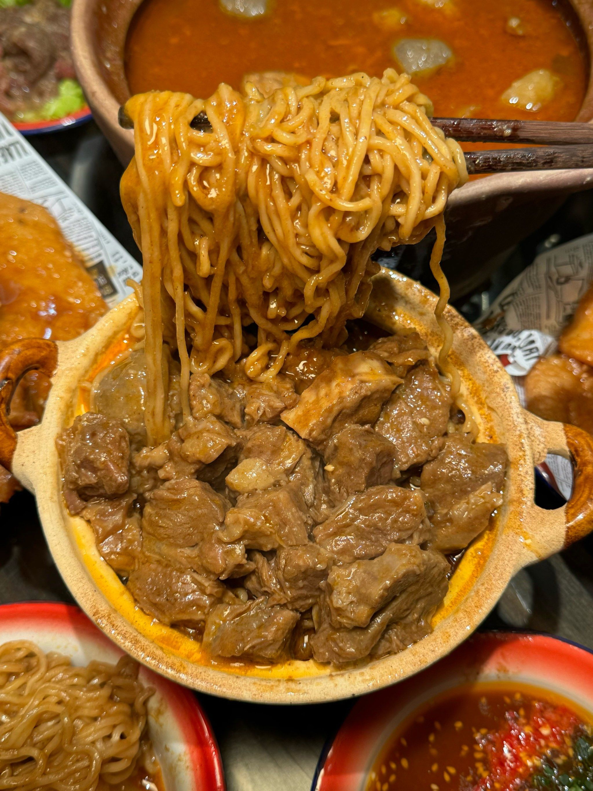 沙茶牛腩面!太香了!