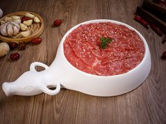 秘制嫩牛肉片-重庆德庄火锅(乐山大道店)