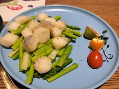 芦笋银鳕鱼-甜阿姨·天台花园私房菜(万松园店)