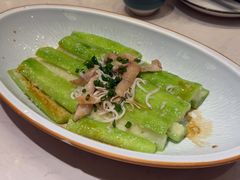 土鱿银鱼仔蒸丝瓜-常来小聚·广州非遗传承餐厅(高德置地店)