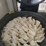 20191110001西葫白萝卜丝虾仁鸡蛋馅饺子煎吃菜谱