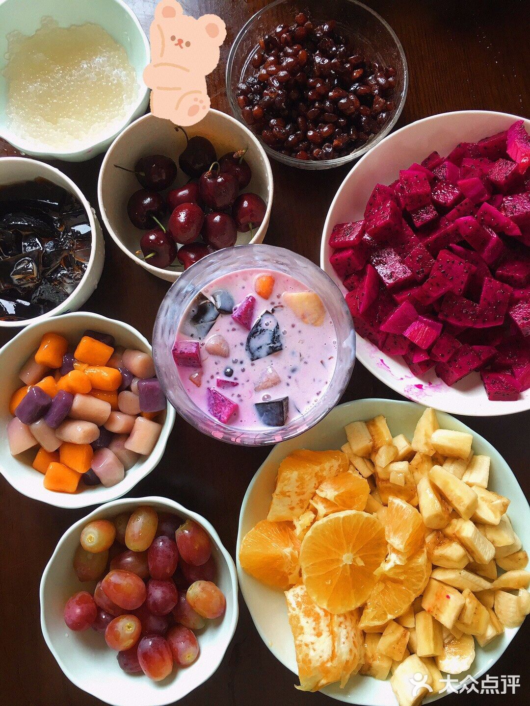非常喜欢的自制水果捞和芋圆烧仙草推荐给大家～