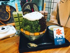 抹茶生乳かき氷-WONDER ICE 萬得冰田(建設路总店)
