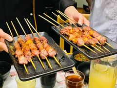 烤牛肉串-今日炊牛·潮汕牛肉火锅(华采天地店)