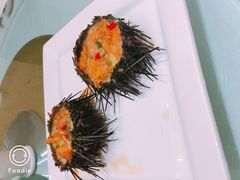 鸡蛋蒸海胆-宝宇大连海鲜渔港(金奎大厦店)